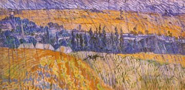  rain Canvas - Landscape in the Rain Vincent van Gogh
